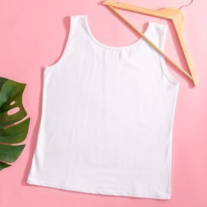 Women's white tank top - Clothing