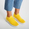 Women's yellow slip-on sports shoes - on Brighta - Footwear