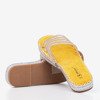Yellow transparent slippers with cubic zirconia Noumeia - Footwear