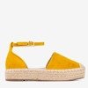 Yellow women&#39;s espadrilles on the Marcita platform - Footwear 1