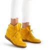 Yellow women's sneakers with an indoor wedge Aluisa - Shoes